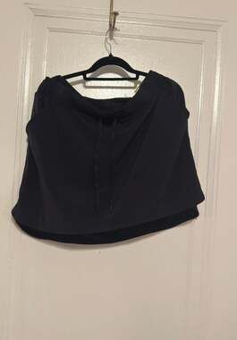 All in Motion Women's Black Mid-Rise Woven Skort, Size Large — NWT